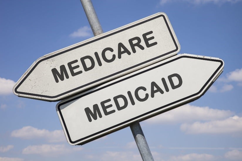 Medicare or Medicaid sign